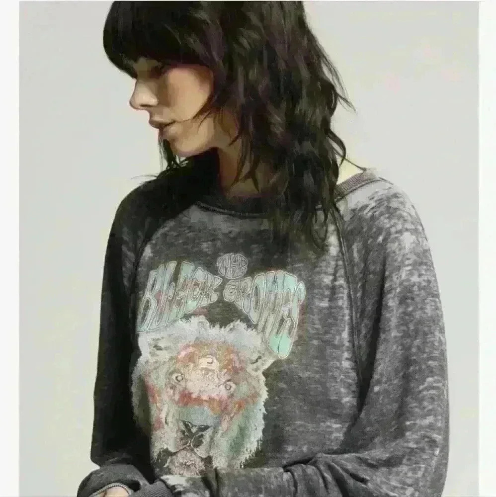 The Black Crowes Lions  Ls Burnout Sweatshirt size small - Picture 1 of 4